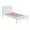 Alaterre Furniture Windsor 3-Piece Set with Panel Twin Bed and 2 Nightstands, White ANWI1131R4 - alternate 4